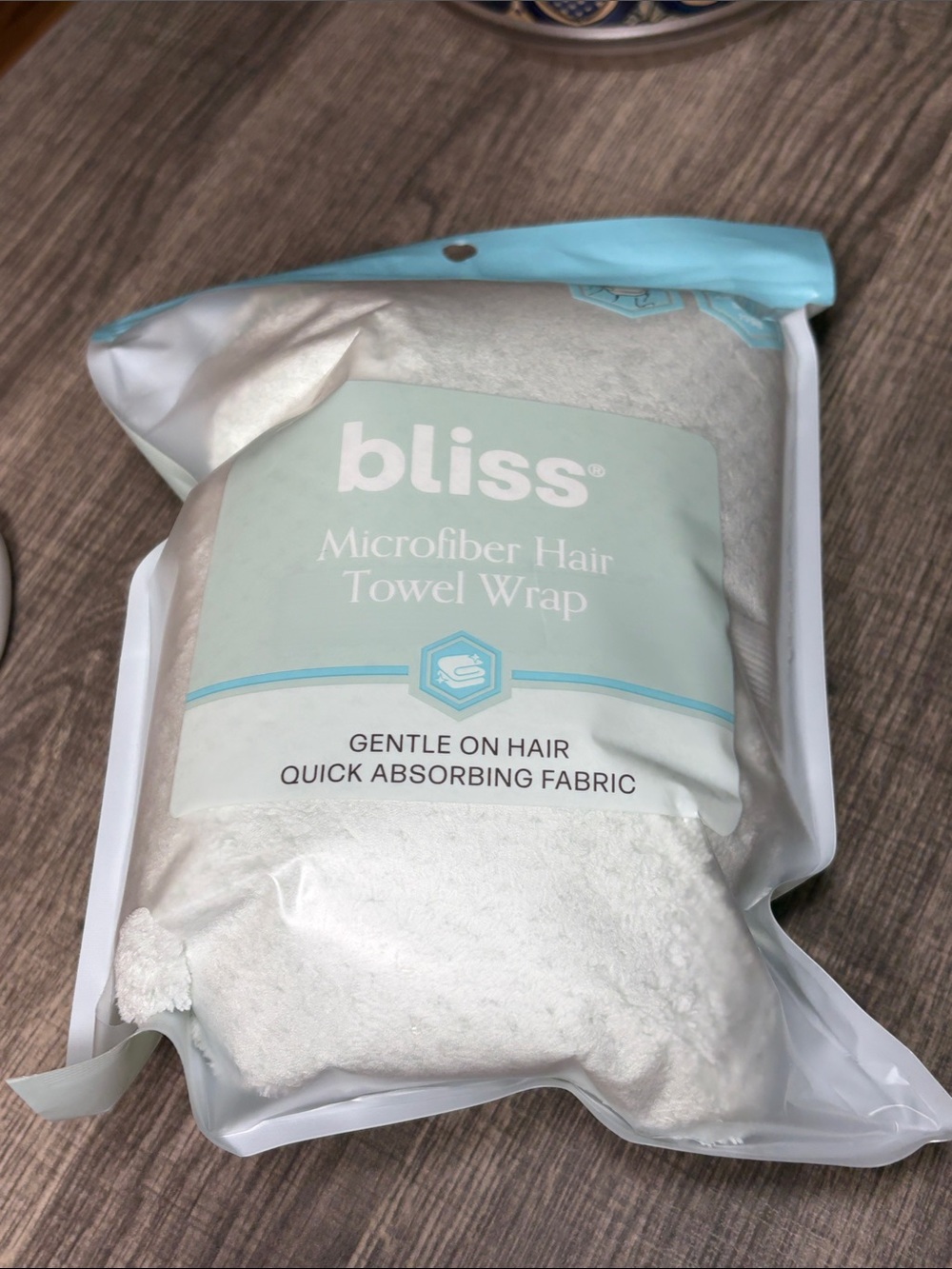 🍄5 for $35🍄 Bliss Mint Green Microfiber Hair Towel Wrap - Picture 7 of 7